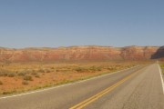 on the road to Monument Valley